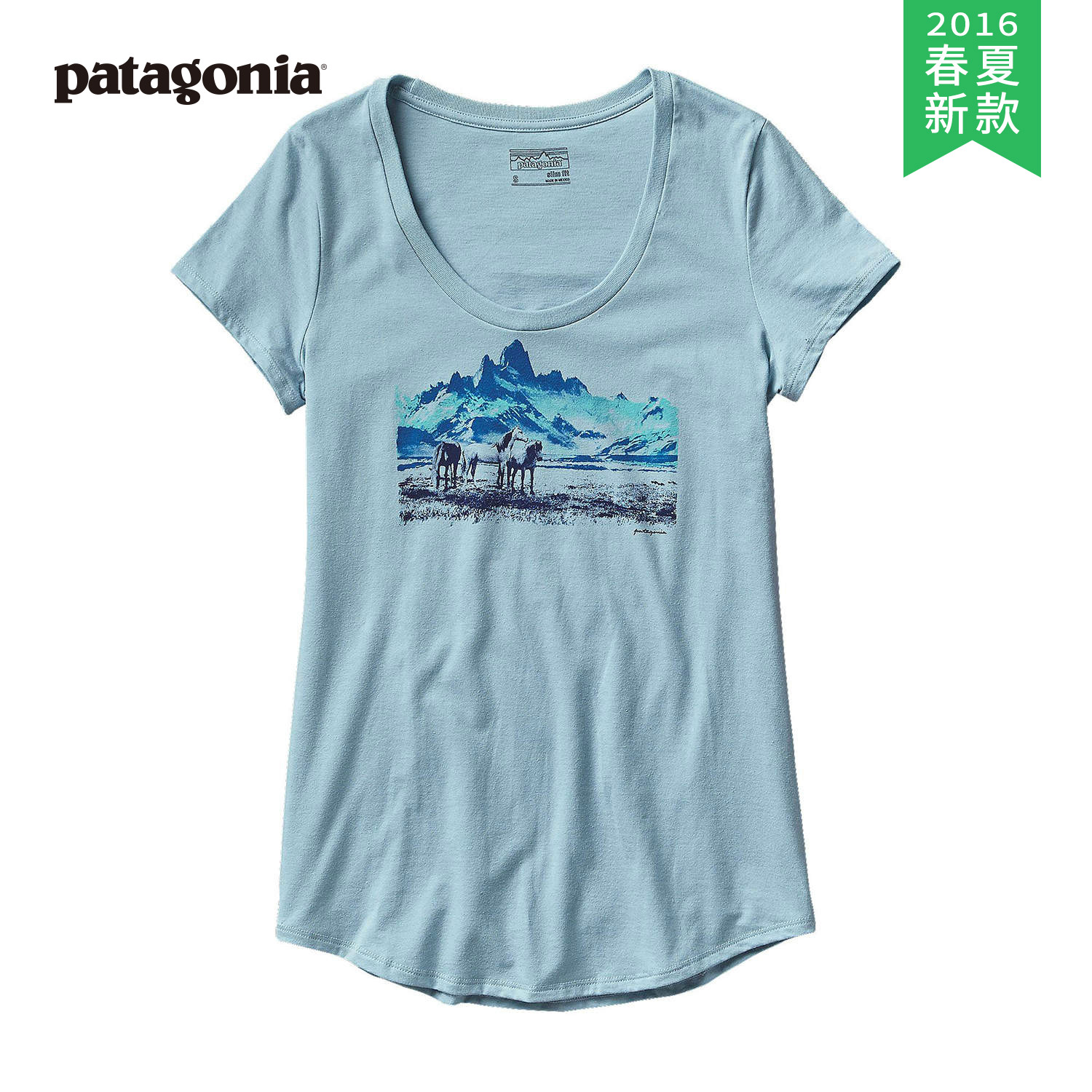 T-shirt sport pour femme PATAGONIA à manche courte en coton - Ref 2027420 Image 1