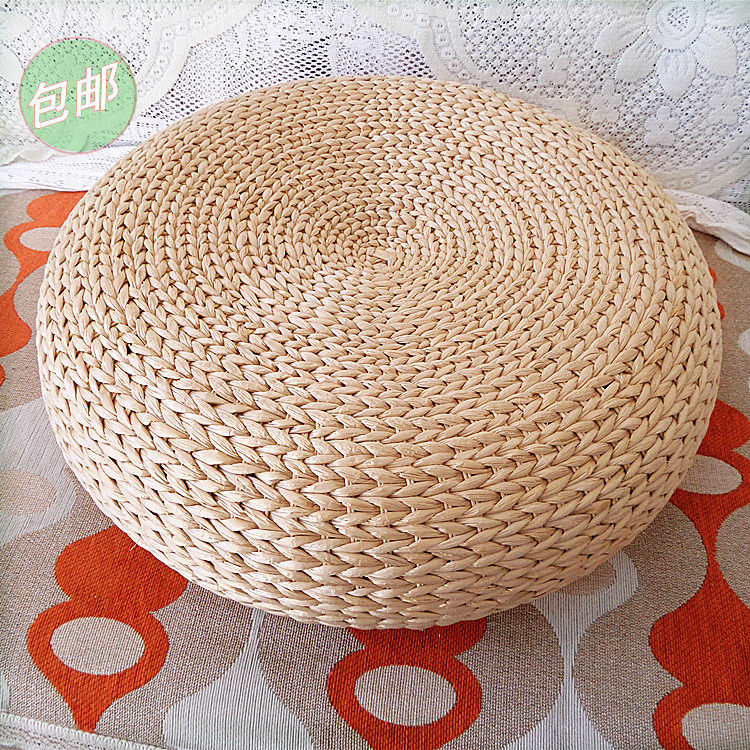 日式蒲团草编加厚打坐垫榻榻米瑜伽禅修垫藤编地板坐墩包邮