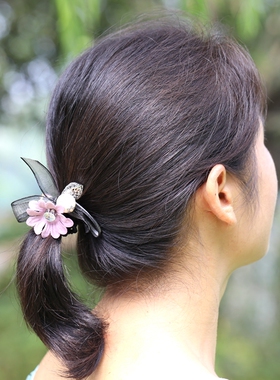 水晶发圈发绳东大门小清新蝴蝶结