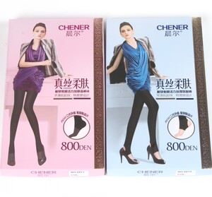 晨尔  耐穿加厚真丝踩脚裤连裤800D 打底裤秋款6815防勾丝6813