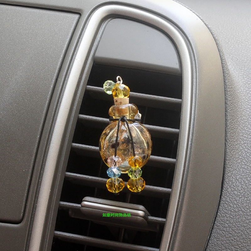 金沙琉璃精油瓶车载内小香薰吊坠