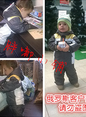 德国原单冬季防寒棉裤儿童滑雪服