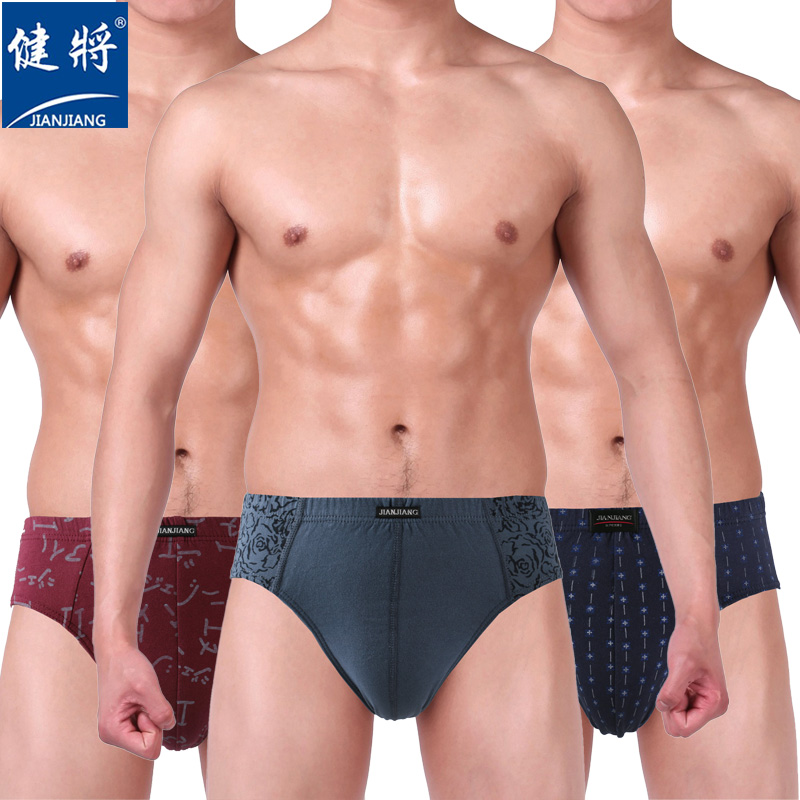 三角裤健将中腰青年正品100%棉