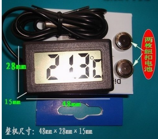 数显泳池温度计2米线长