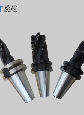 玉米铣刀可转位螺旋立铣刀玉米棒铣刀BT50柄带可换头粗加工铣刀杆