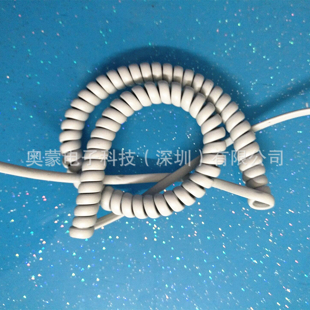 铜箔丝电话线 喊话器弹簧线 纯护套线