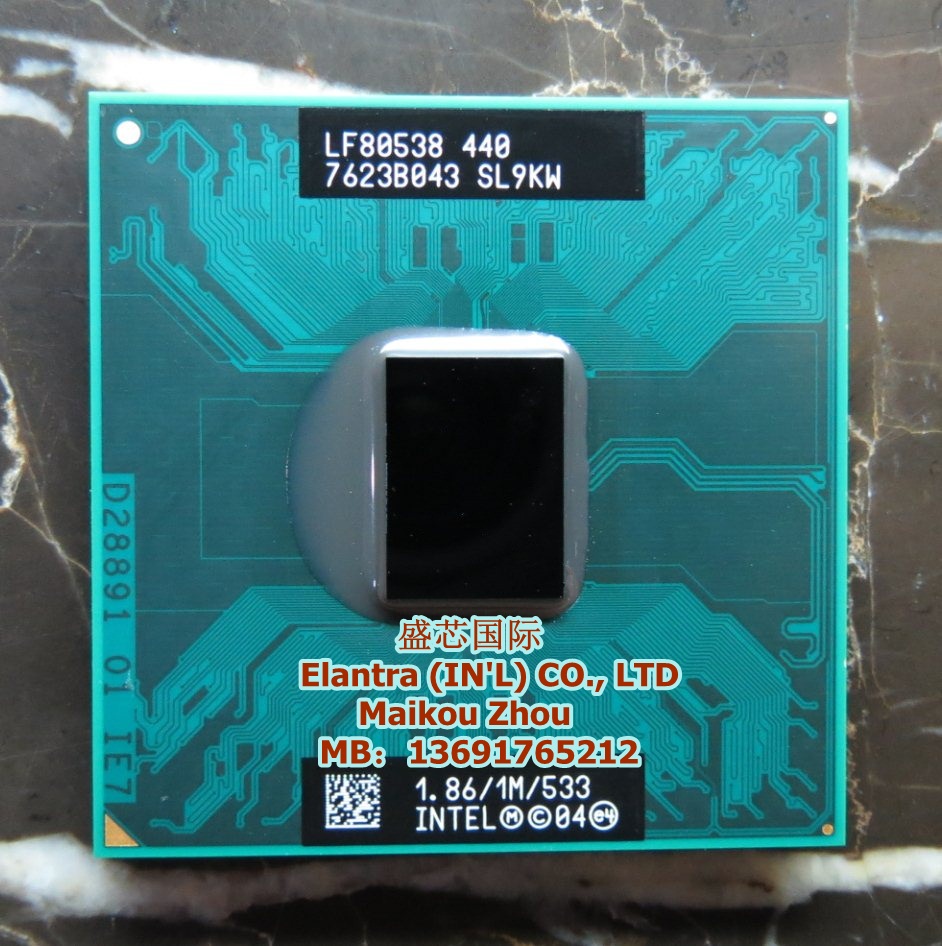 赛扬 CM440 1.86G/1M/533 SL9KW 正式版 笔记本CPU 940 943芯片组