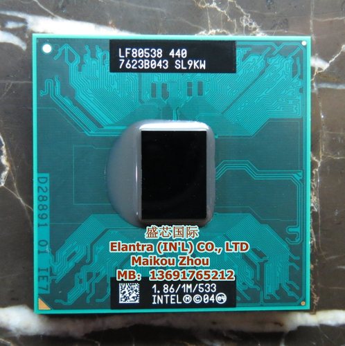 赛扬 CM440 1.86G/1M/533 SL9KW 正式版 笔记本CPU 940 943芯片组