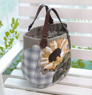 手工布艺DIY图纸向日葵成品