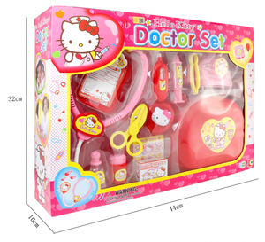 正品helloKitty凯蒂猫医生护士套装打针看病过家家女孩儿童玩具