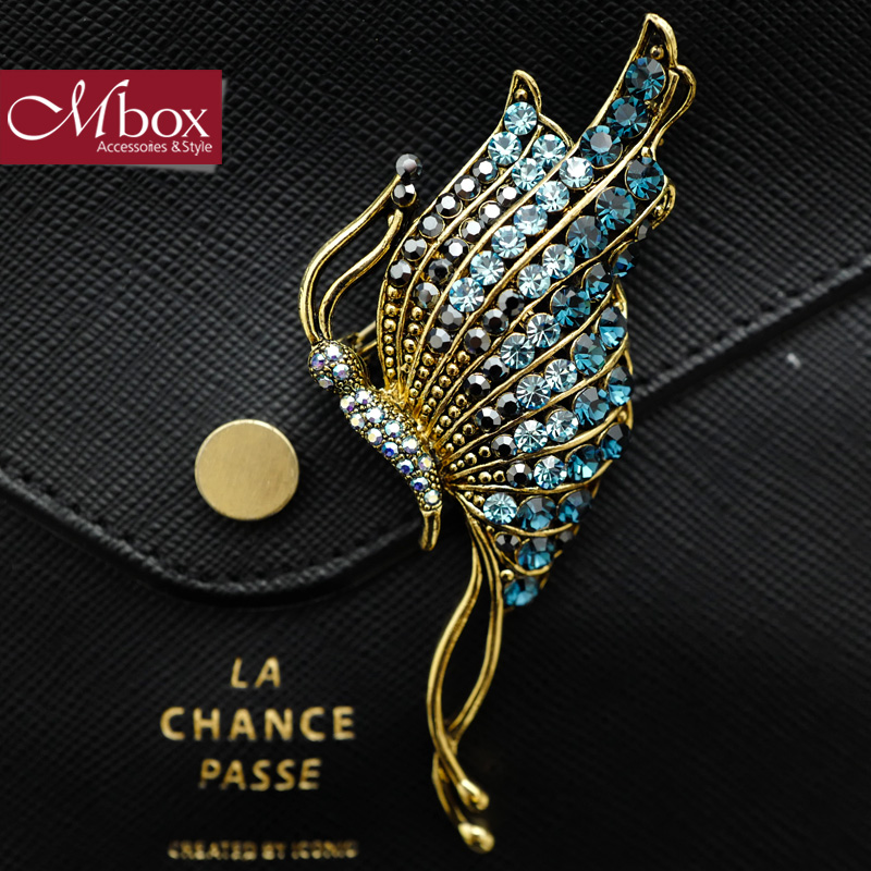 Broche femme MBOX en cristal artificiel - Ref 1176478 Image 1