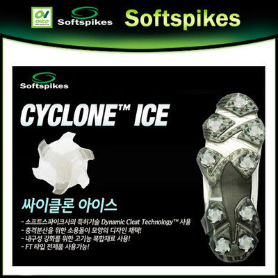 正品 美国高尔夫鞋钉 CycloneICE旋涡系列 半透明款 盒装 18个装