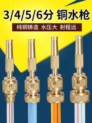 Multifunctional 3 points 4 points 5 points 6 cleaning water pipe car copper high pressure car washing water gun household car washing brush car Nozzle nozzle