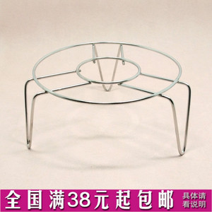 美碧皇三脚6cm高不锈钢圆形高脚蒸架蒸菜架蒸盘架14cm宽