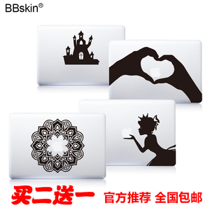 苹果电脑小贴纸macbook pro动漫卡通 air笔记本创意贴膜白雪公主