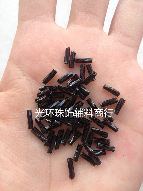 diy黑色螺旋辅料管珠