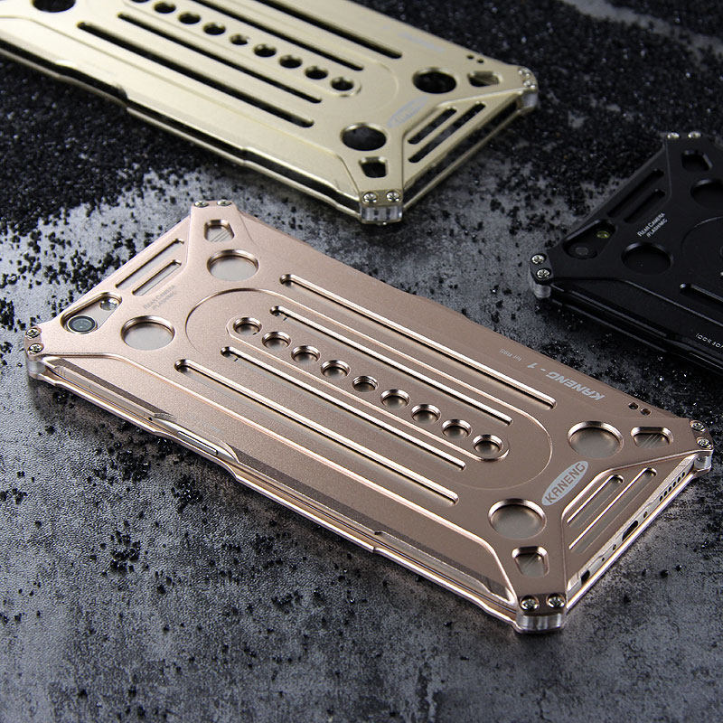KANENG Powerful Aluminum Shell Shockproof Aerospace Metal Case Cover for OPPO R9s & OPPO R9s Plus