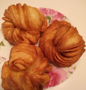 荆州过早 沙市小吃 炸花卷油炸花卷 零食香酥花卷 2个装