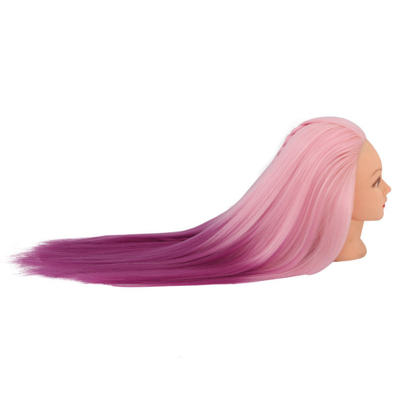 魅丝黛儿双色渐变头模假发模特头盘发编发练习头假人头模型假头模