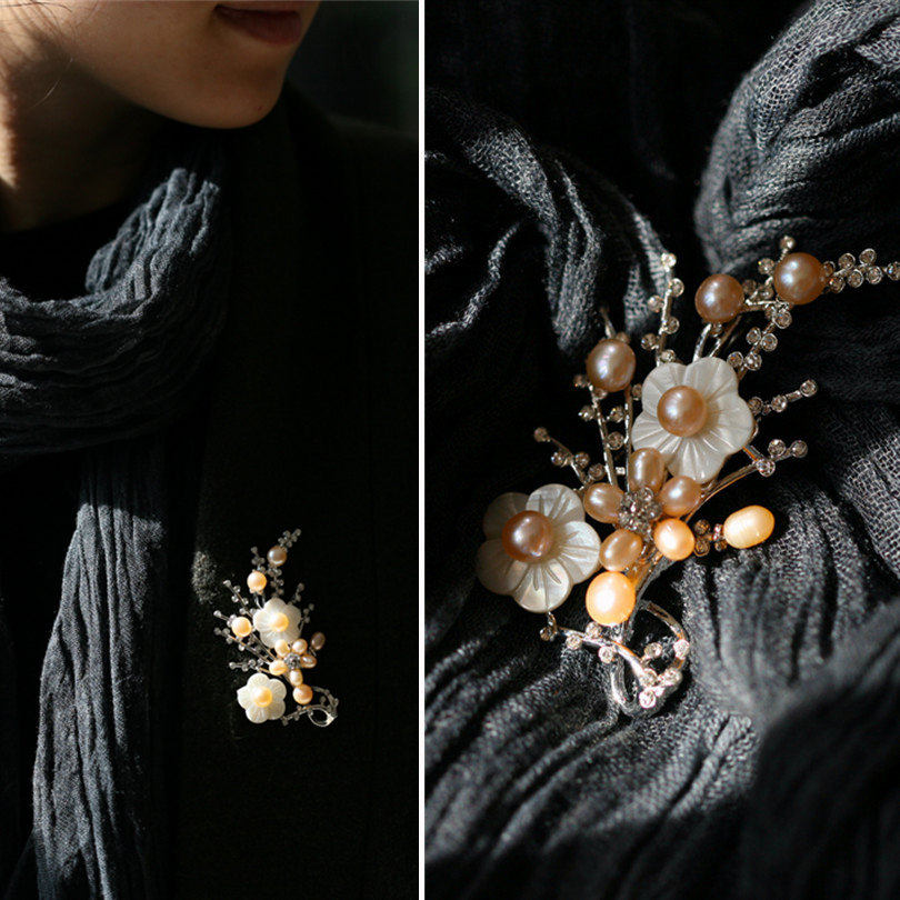 Broche femme en Nacre - Ref 1174650 Image 1