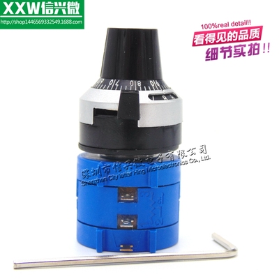 美国原装进口精密多圈 10圈电位器BOURNS 3590S-2 配刻度旋钮