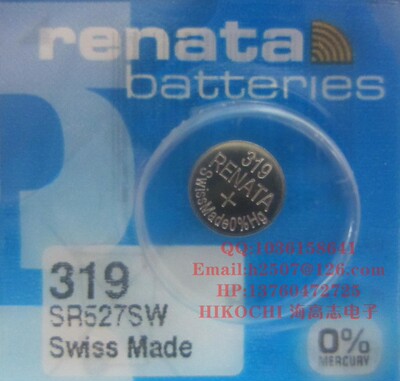 瑞士RENATA全系列 319 SR527SW 氧化银电池 纽扣电池