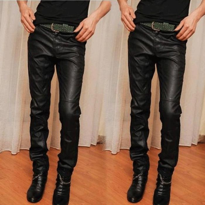 Pantalon cuir homme pour adolescent pour automne - Ref 1480414 Image 1