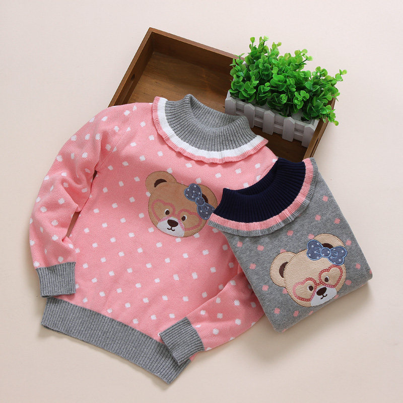 Pull fille en coton - Ref 2105068 Image 1