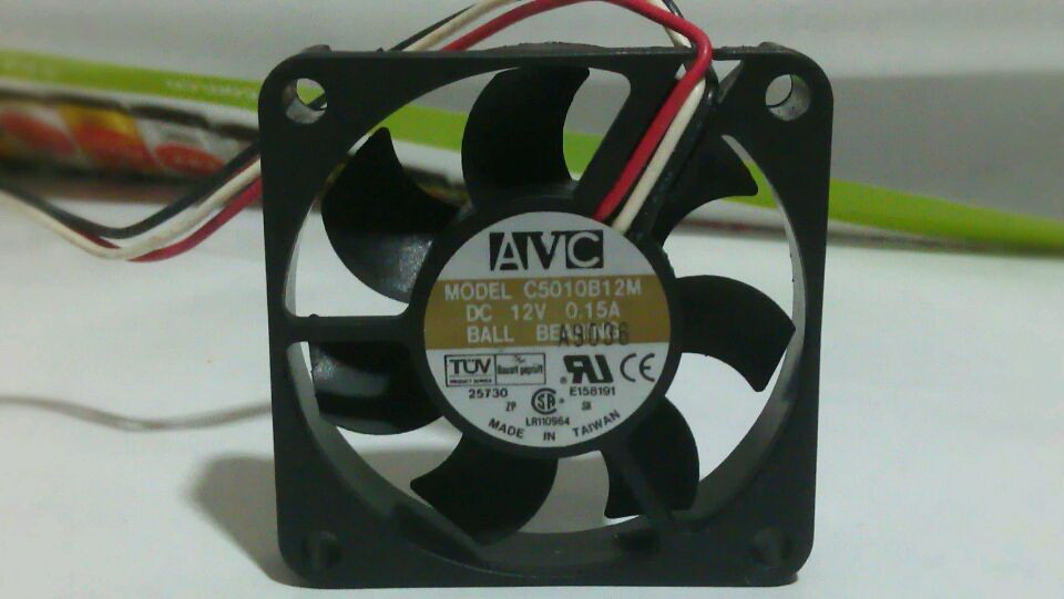 原装现货台湾AVC C5010B12M 5010 12V 0.15A三线双滚珠散热风扇