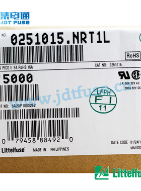 电阻式保险丝0251015.NRT1L/0253力特Littelfuse插件式保险丝