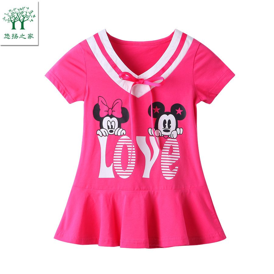 2018新款宝宝连衣裙一3二4三5四五岁女童裙子儿童短袖裙婴儿夏装