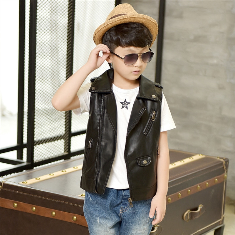 Gilet garcon en cuir - Ref 2067786 Image 3