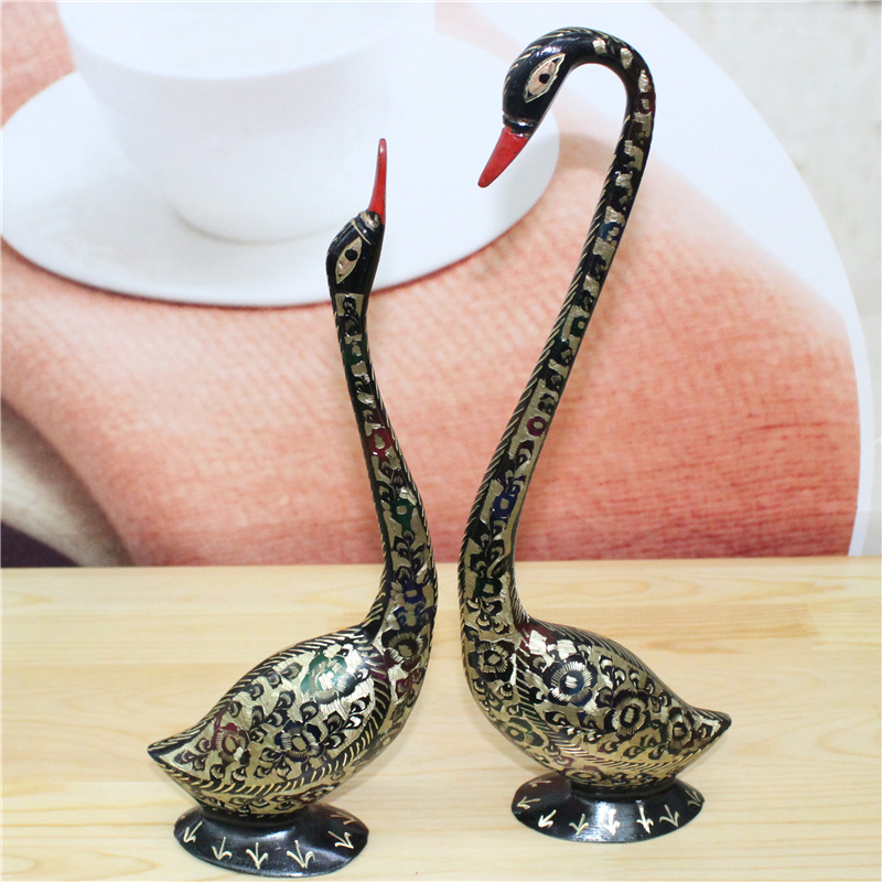 阿拉伯风格工艺，印巴风情纪念品，，平安聚财聚宝富贵福寿对鹅，乔迁，新婚，生日、节日时馈赠的高档商务礼品 家居装饰、宾馆、酒店、办公场所的高档工艺品摆件