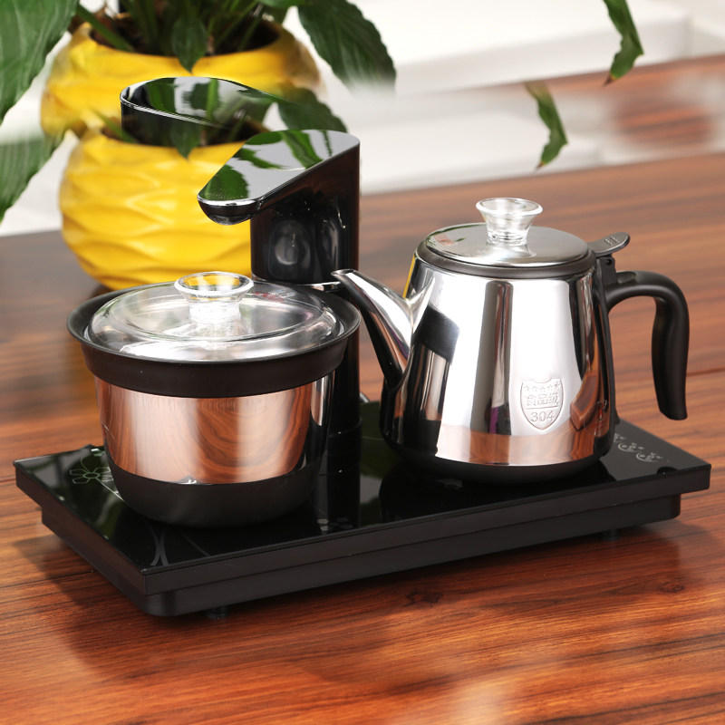 fortei/富铤全自动上水电热水壶304不锈钢消毒多功能自动加水