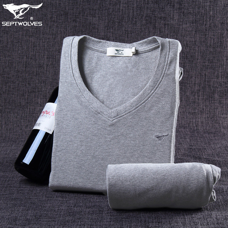 Sous-vêtement chaud jeunesse SEPTWOLVES 98165T en coton - Ref 768196 Image 1