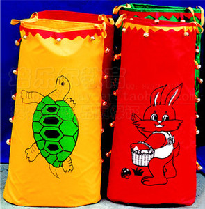 龟兔有声跳袋幼儿早教园儿童响铃有声跳袋龟兔赛跑蹦蹦袋感统器材