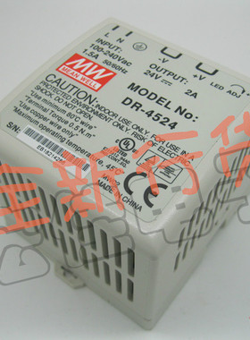 台湾明纬开关电源 DR-4524 单相导轨式  正品销售 现货供应