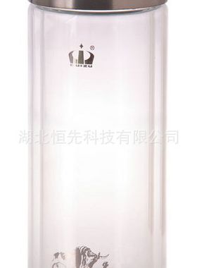 礼品 食品级别 优良品质 湖北贵族双层高硼硅水晶玻璃磁化保温杯