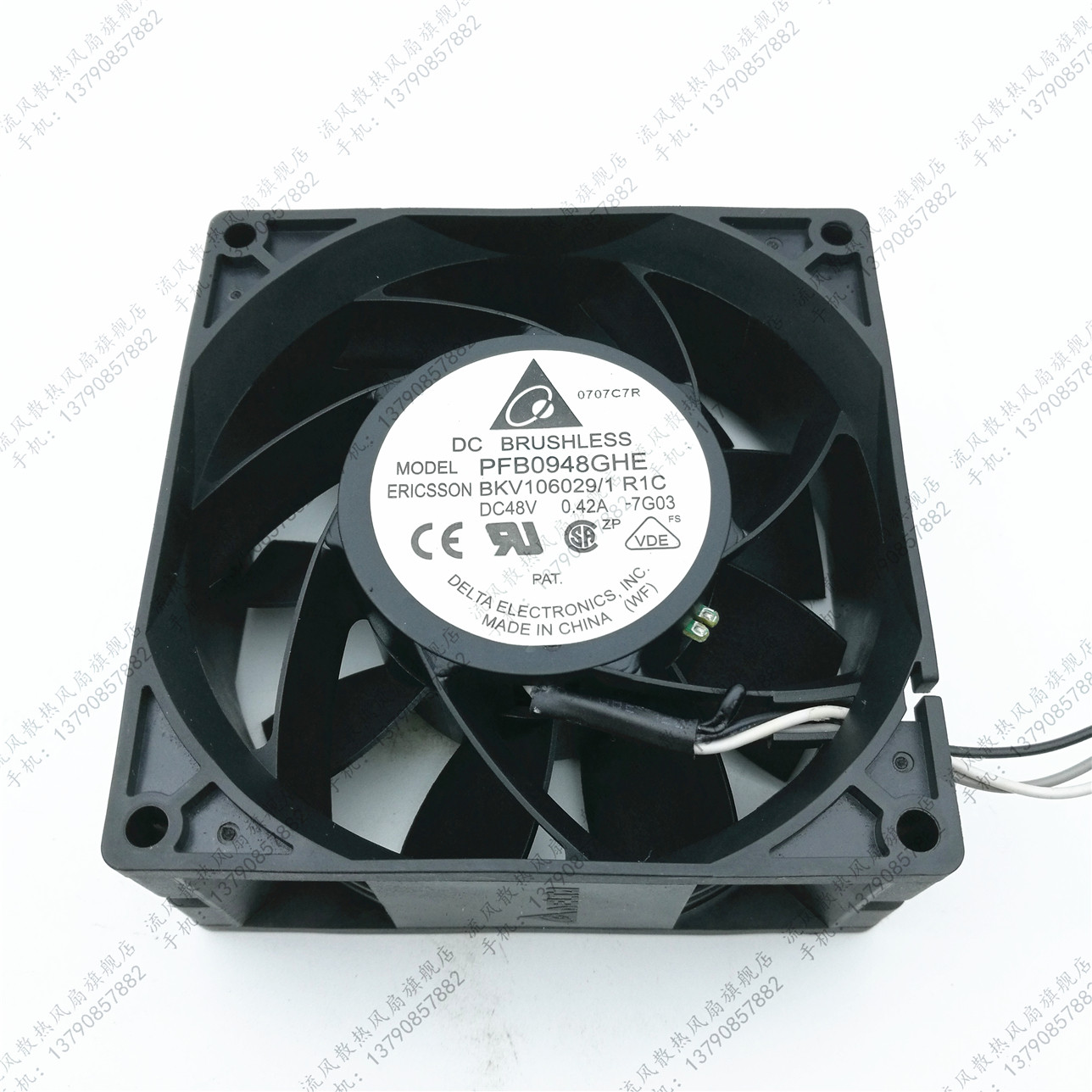 原装台达9038 PFB0948GHE DC:48V 0.42A三线变频器温控风扇现货