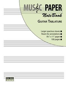【预售】Music Paper Notebook - Guitar Tablature