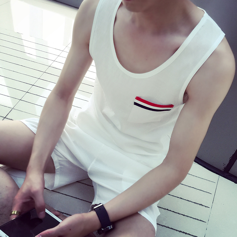 Débardeur homme Woolen gilet 100% Polyester pour été - Ref 1597001 Image 1