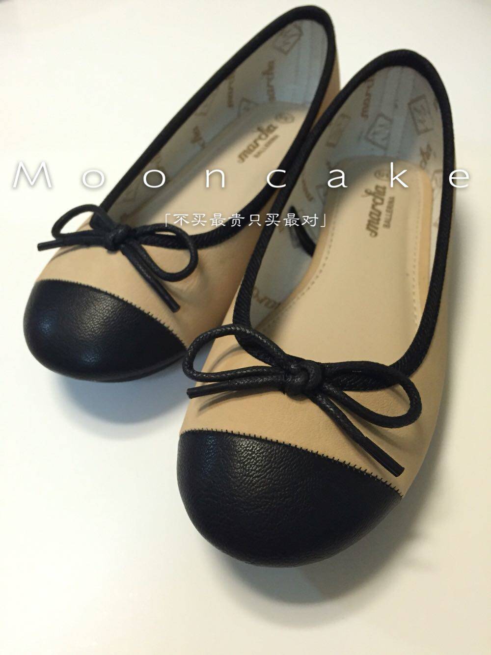 NEW PRODUCTS HONG KONG COUNTER GENUINE MARCHA BALLET SHOES BOW FLAT SHOES SPRING ROUND TOE WOMENS SHOES