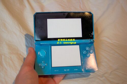 m 【新翔精品纸模型】1：1任天堂Gameboy 游戏机模型