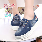 Fall 2015 sneakers women's shoes platform Lok Fu shoes jeans shoes student pedals lazy shoes casual shoes