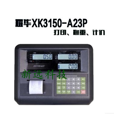 上海耀华A23P 打印计价仪表 小地磅叉车秤台秤打印仪表 正品包邮
