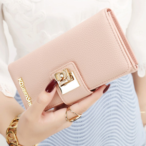 日韩拉链长款小钱夹