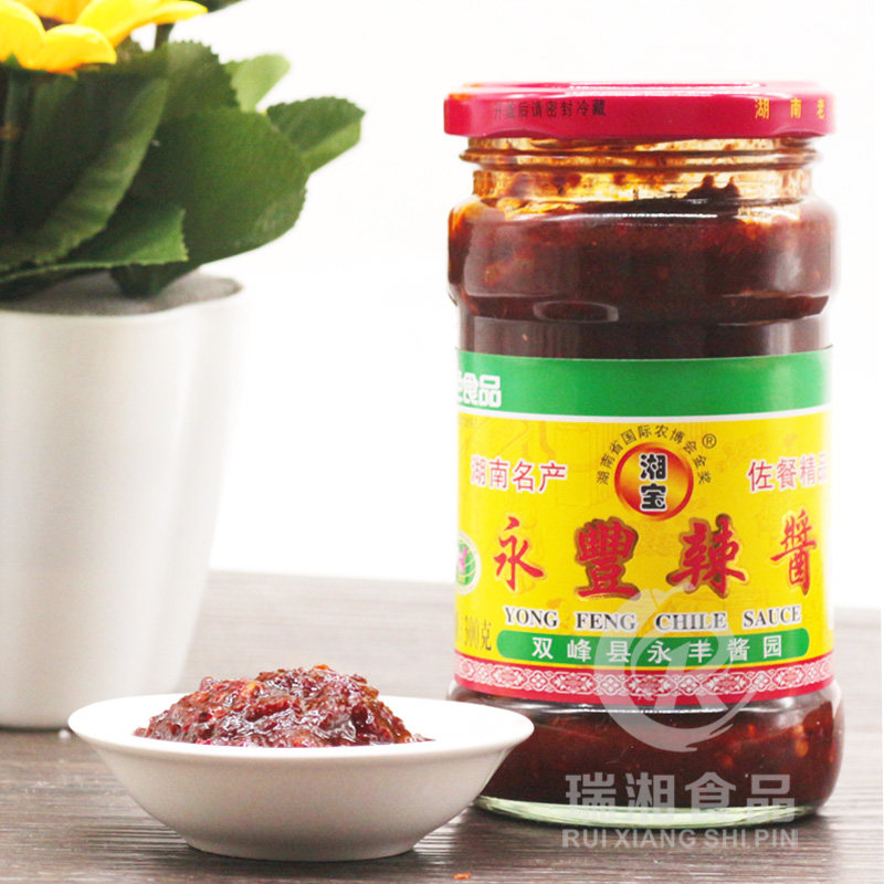 湖南特产湘宝永丰辣酱 香辣辣椒酱 娄底双丰剁椒290g下饭菜