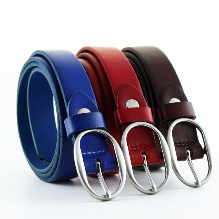 黑色针扣休闲风细皮带