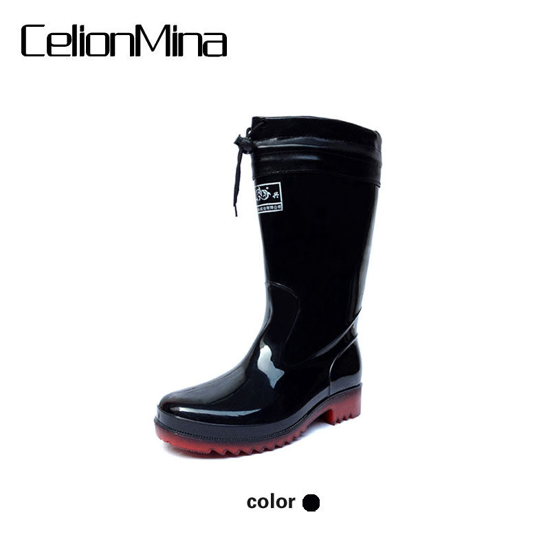 Chaussures - bottes caoutchouc homme pour hiver - semelle tendon - Ref 962812 Image 1