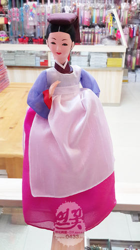 韩国进口人偶/医女韩服娃娃/韩国料理店摆设/正品/H-P03446-2-8
